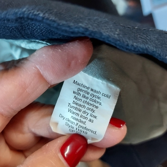 J.Crew ottoman Aubrey swing jacket closes 2 large button at neck lined navy - Picture 6 of 16